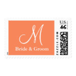 Initial Monogram Wedding postage Stamp