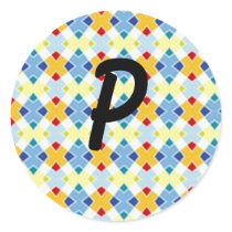 Initial P Colored Diamonds stickers by Initialreaction Initial P Colored Diamonds stickers