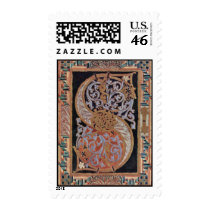 Initial S By Meister Des Gero-Codex (Best Quality) Postage Stamp