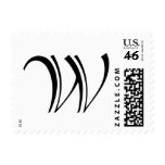 Initial 'W' Postage