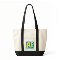 Initials AF Monogram Tote Bag by Mandee