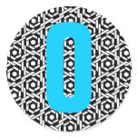 INITIALS custom round stickers