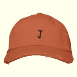 Initials "JJJ" Monogram embroidered hats