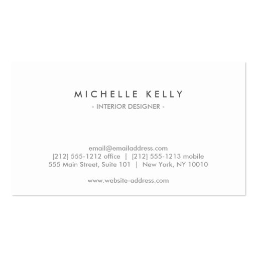 INITIALS LOGO with CHEVRON PATTERN 2 Business Card (back side)