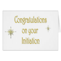 Initiation cards