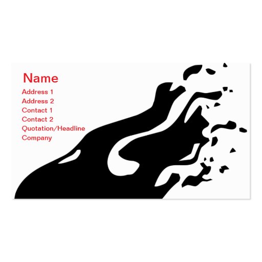 Ink Abstract -Business Business Card