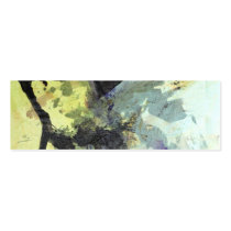 ink and paper collage bookmark business card template