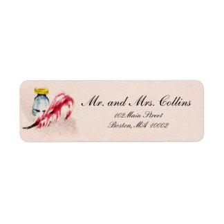 Quill Return Address Labels Templates Zazzle