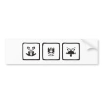 ink blot bumper sticker