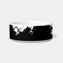 Ink Blots Pet Bowls Cat Water Bowls