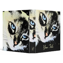 Ink Cat Customizable 1" Art Binder