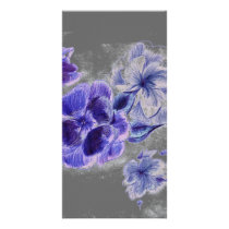 Ink Flowers Bookmarker Photo Card