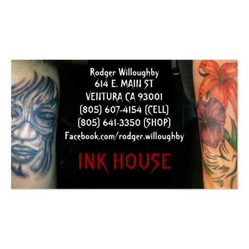 Ink House Business Card Template (front side)