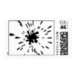 Ink Splat Postage Stamp