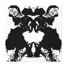 Inkblot Stretched Canvas Print