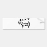 Inked Bat Bumper Sticker