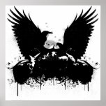 Inked Crows Print