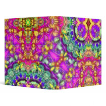 Inked Pink Abstract 1" Art Binder