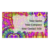 Inked Pink Abstract Business Card Template