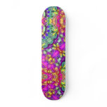 Inked Pink Kaleidoscope Skateboard