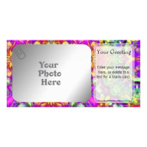 Inked Pink PhotoCard Template Custom Photo Card