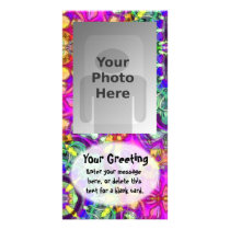 Inked Pink Vertical PhotoCard Template Picture Card