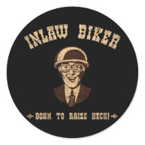 Inlaw Biker II Round Sticker