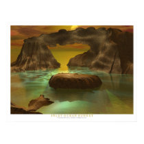 Inlet Ocean Sunset posters