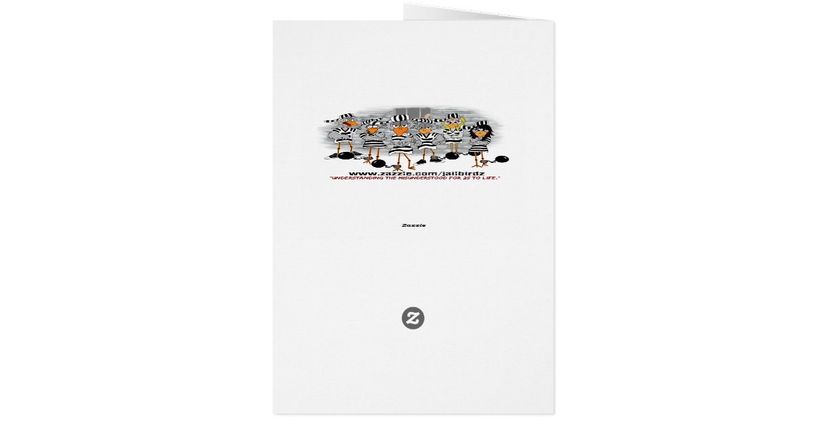 Inmate Birthday Card Zazzle