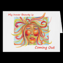 "Inner Beauty" Affirmation Card by Victoriart "Inner Beauty" Affirmation Card