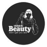 INNER BEAUTY WON'T GET YOU LAID stickers