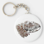Inner Child Crochet cherry blossom logo Keychain