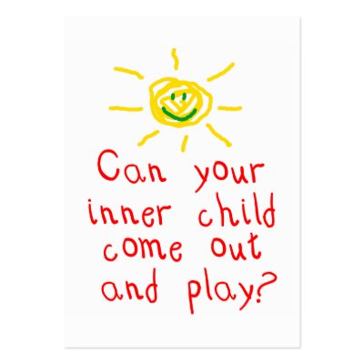 Inner Child Fun Card Business Card Template by scribbleprints