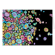 Inner Circle Black Greeting Card