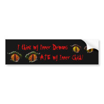 Inner Demons Bumper Sticker bumper stickers