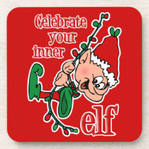 Inner Elf cork coasters