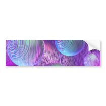 Inner Flow II - Abstract Indigo & Lavender Galaxy Bumper Stickers