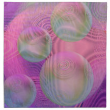 Inner Flow III – Fuchsia & Violet Galaxy Printed Napkins