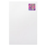 Inner Flow III – Fuchsia &amp; Violet Galaxy Custom Stationery