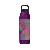 Inner Flow III – Fuchsia & Violet Galaxy Reusable Water Bottles