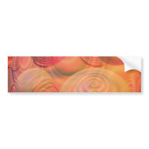 Inner Flow IV Fractal Abstract Orange Amber Galaxy Bumper Stickers