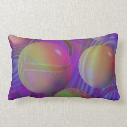 Inner Flow V Abstract Fractal Violet Indigo Galaxy Throw Pillows