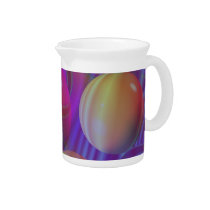 Inner Flow V Abstract Fractal Violet Indigo Galaxy pitchers