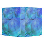 Inner Flow VI – Aqua &amp; Azure Galaxy Vinyl Binder