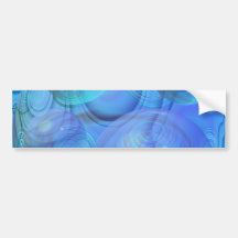 Inner Flow VI – Aqua & Azure Galaxy Bumper Sticker
