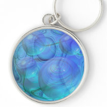 Inner Flow VI – Aqua & Azure Galaxy Keychains