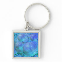 Inner Flow VI – Aqua & Azure Galaxy Keychain