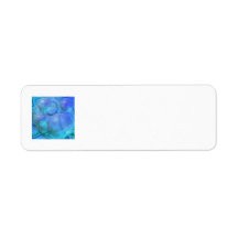 Inner Flow VI – Aqua & Azure Galaxy Return Address Labels