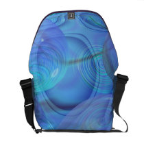 Inner Flow VI – Aqua & Azure Galaxy Courier Bags