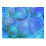 Inner Flow VI – Aqua & Azure Galaxy Postcards